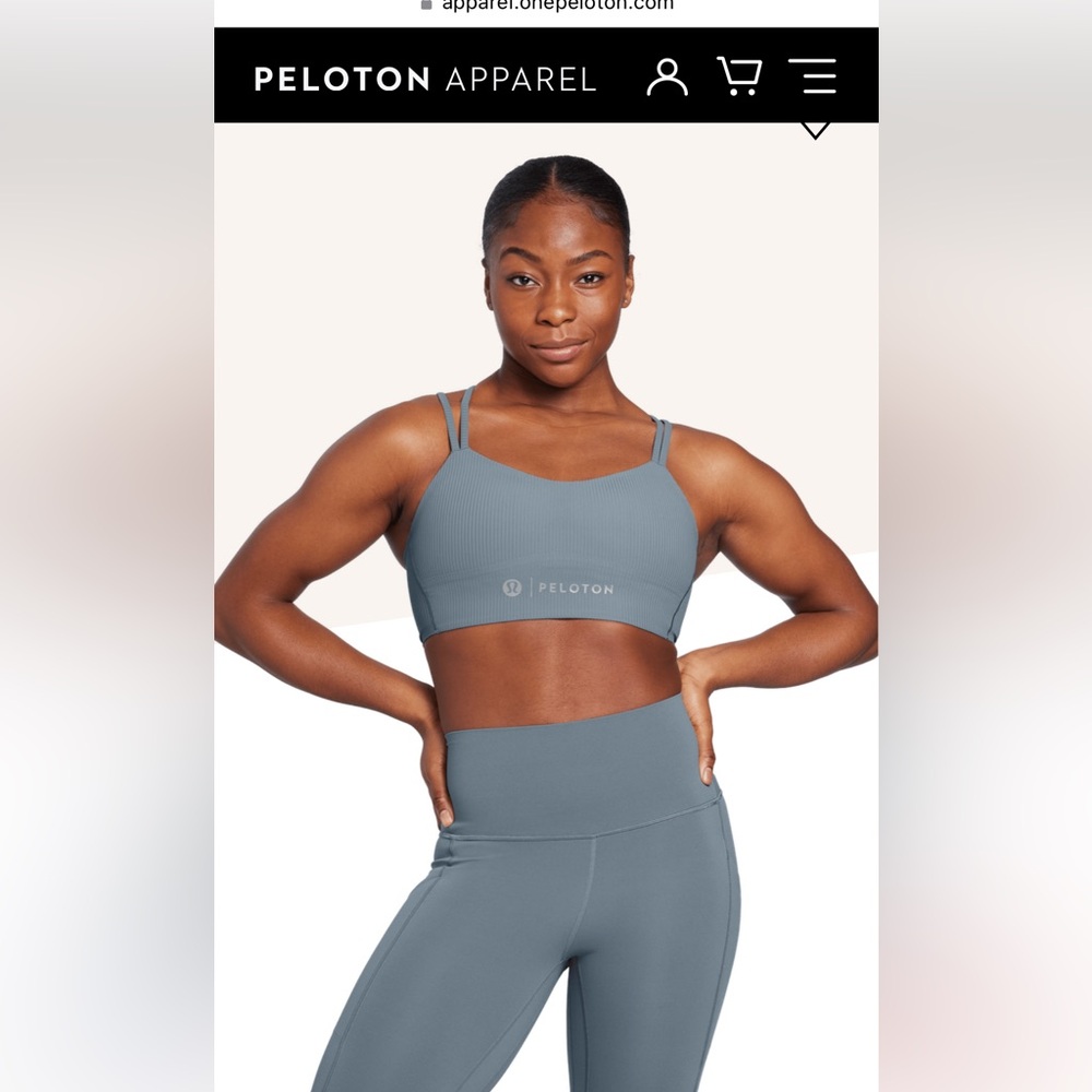 Peloton lululemon Like a Cloud Ribbed Longline Bra | Light Support, B/C Cup 8
